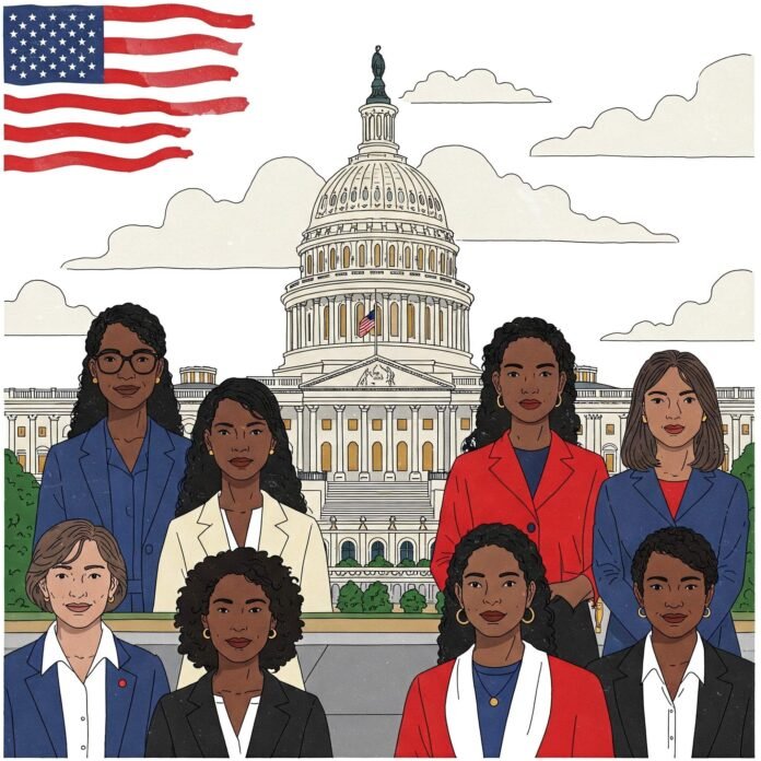 Diverse Women Lobbyists at US Capitol