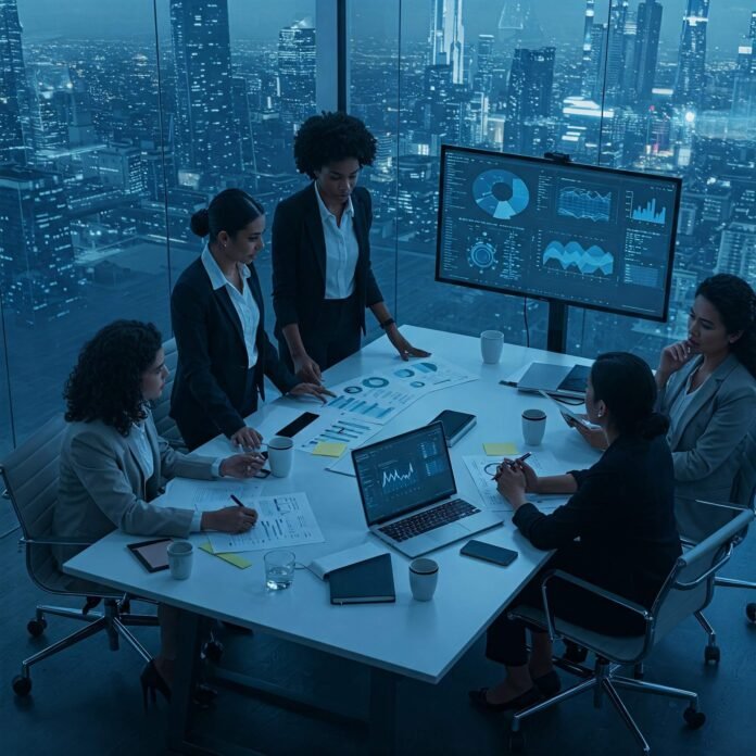 Diverse Women Brainstorming Innovation
