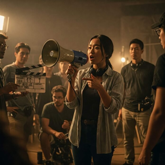 Woman Director on Set
