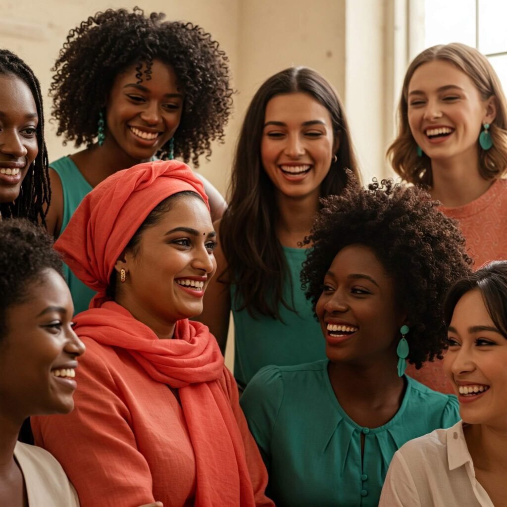 Diverse Women Smiling: Choice & Joy