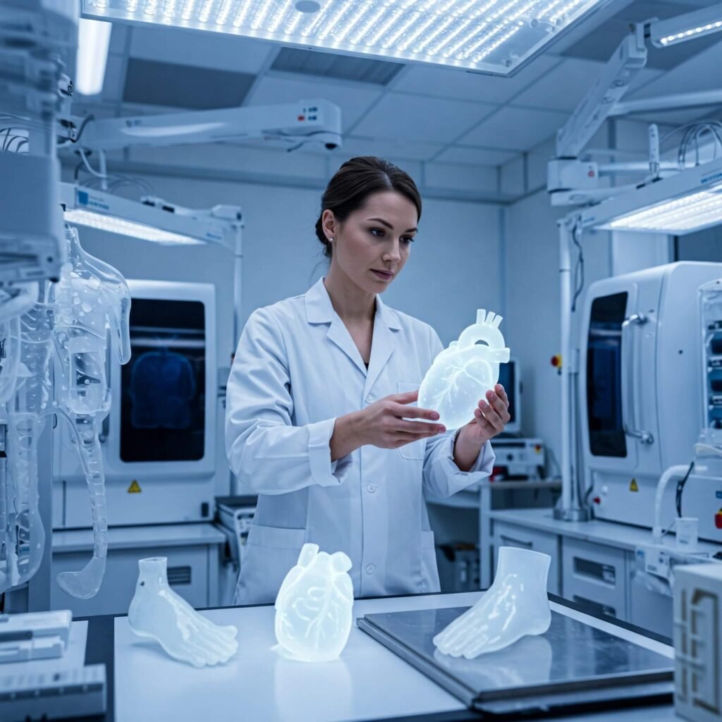 Woman in Biomedical Engineering Lab