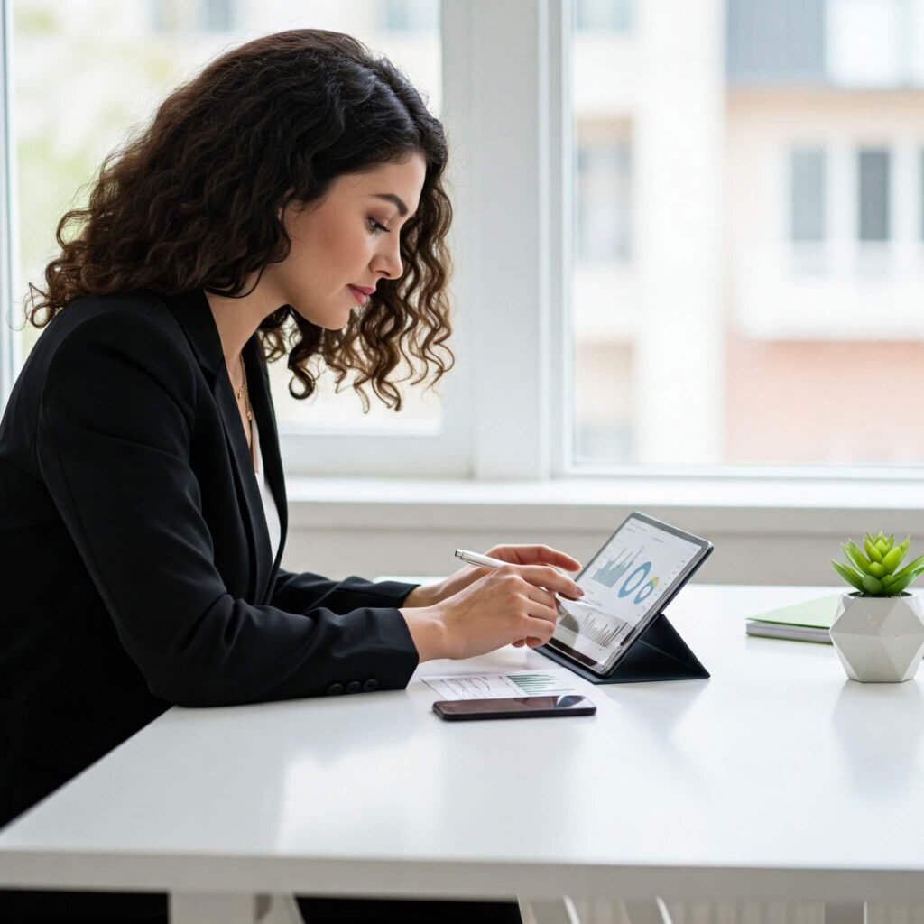 Tech Financial Empowerment Woman