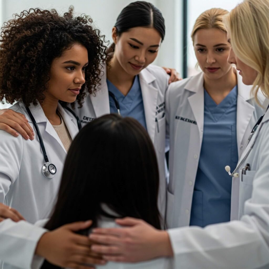 Women Support, Healthcare, Strength: Hope