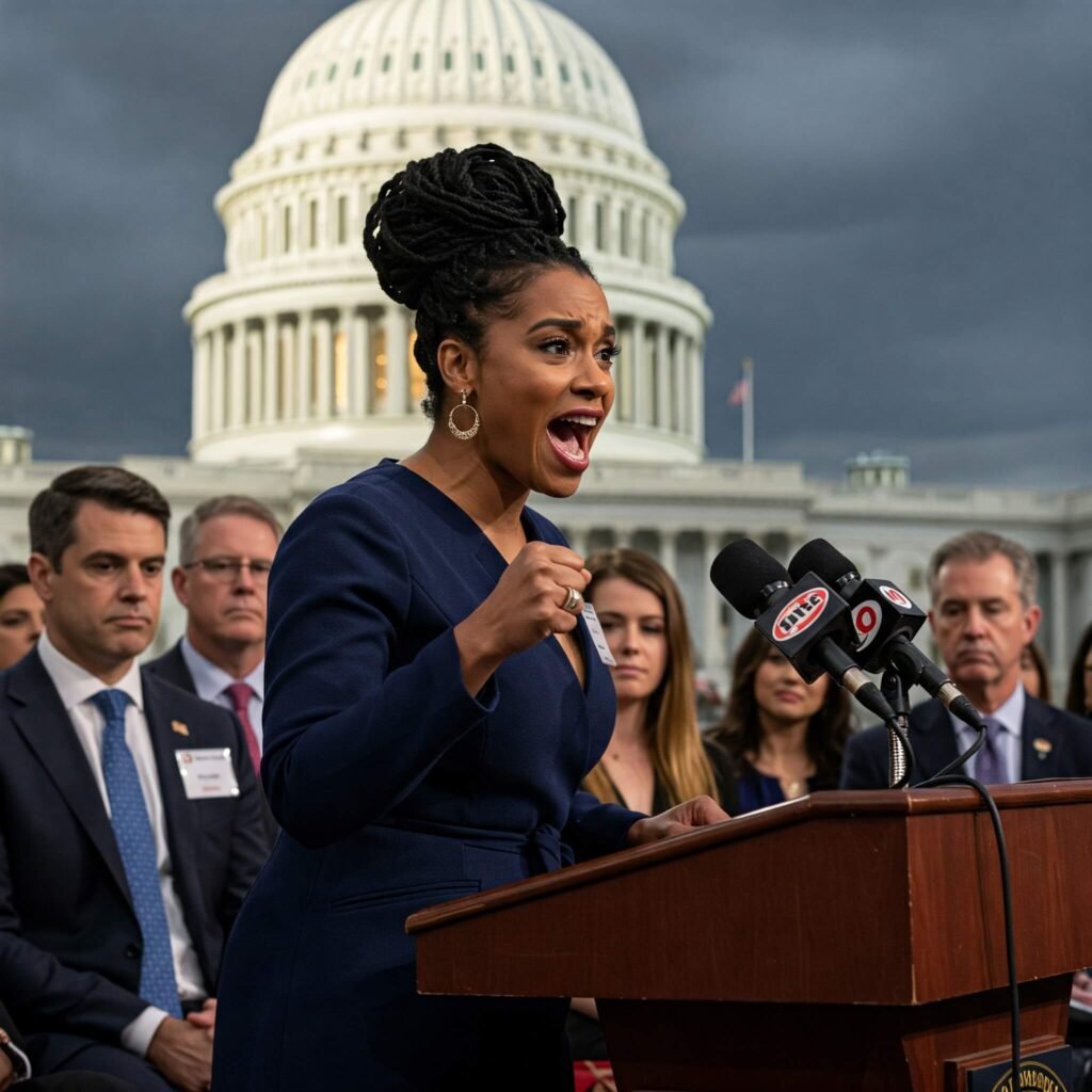 Confident Speaker at Capitol Hill Event