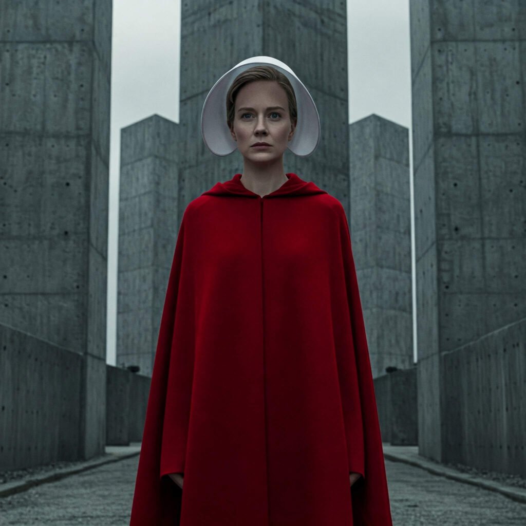 June Osborne Red Cloak Image