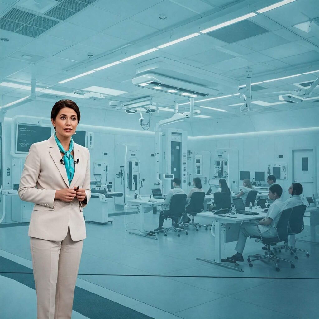 Healthcare Executive at Conference