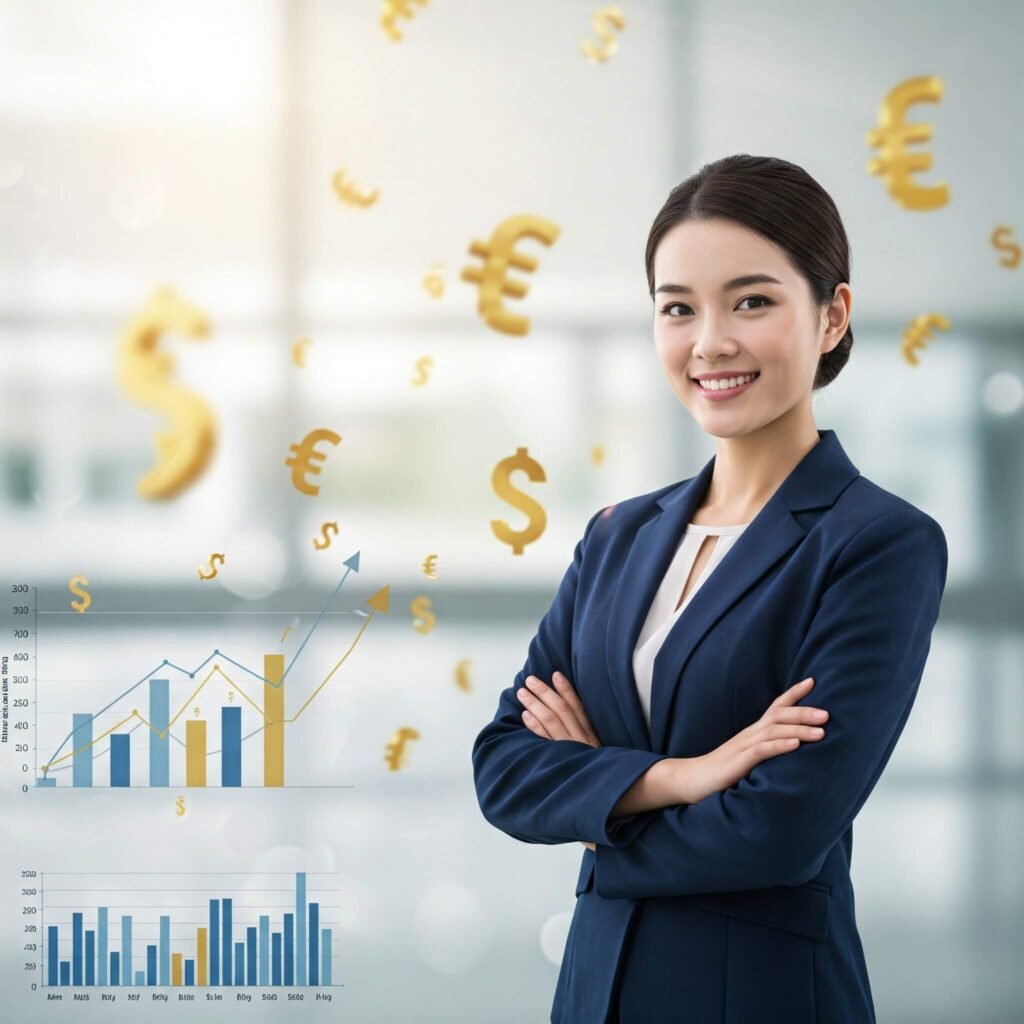 Women Finance, Success, Charts: Progress