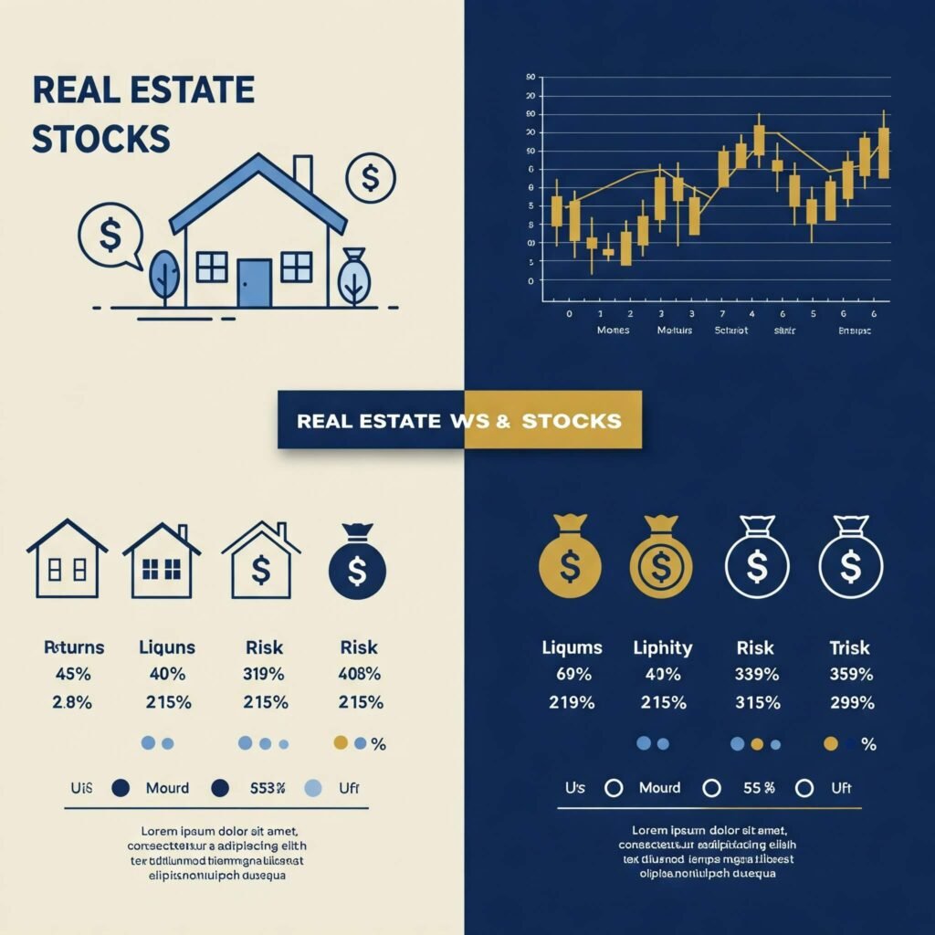 Infographic: Real Estate vs. Stocks
