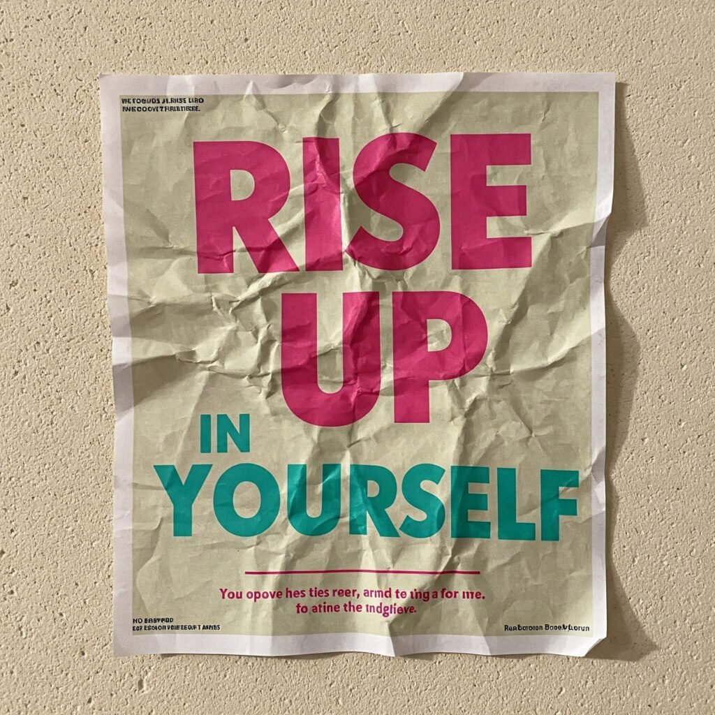 Crumpled Empowerment Poster