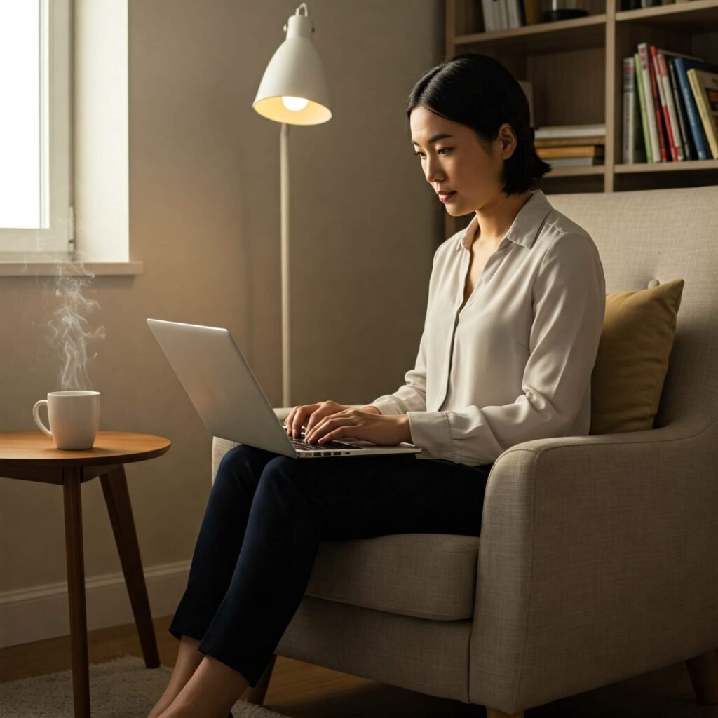 Woman Entrepreneur Working from Home