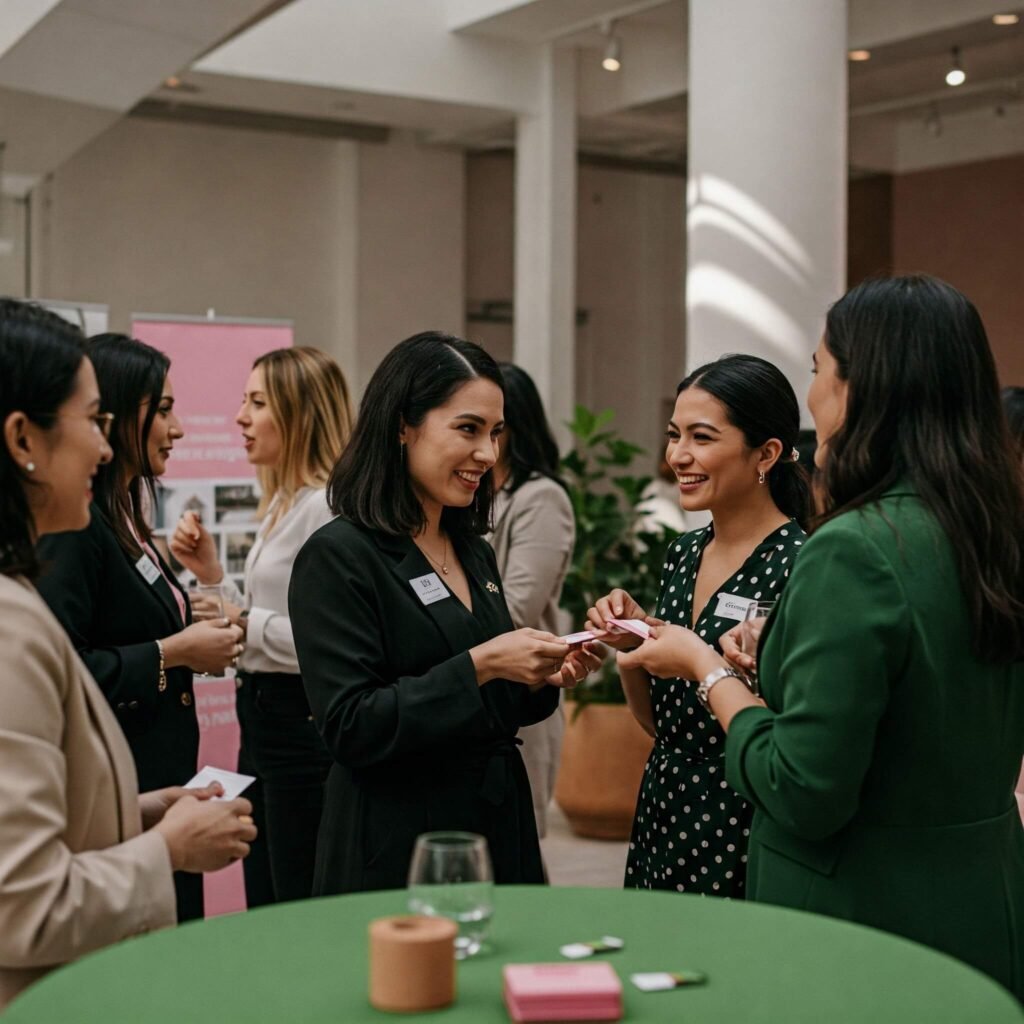 Women Networking at Real Estate Event
