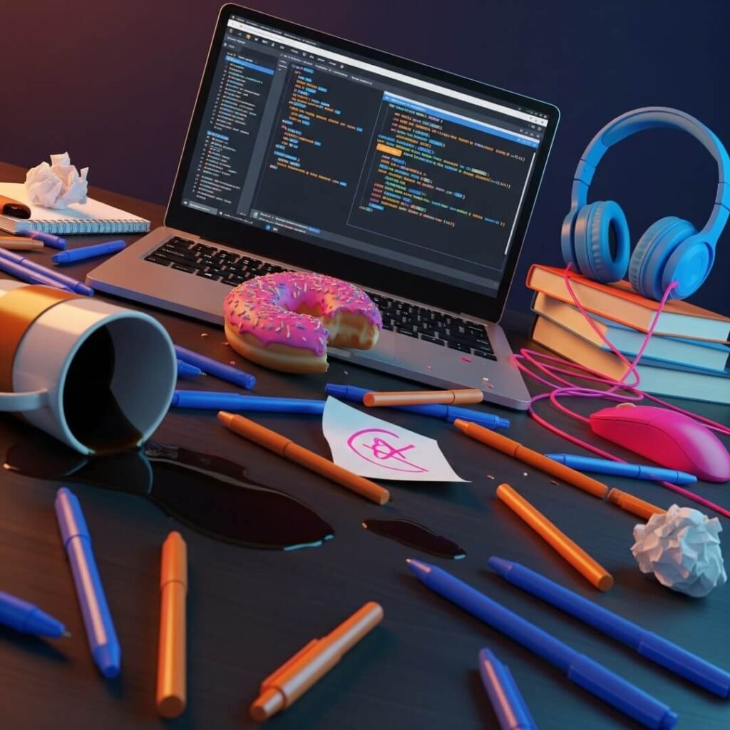 My desk’s a wreck, but these learning tools keep me going.
http://googleusercontent.com/image_generation_content/2
