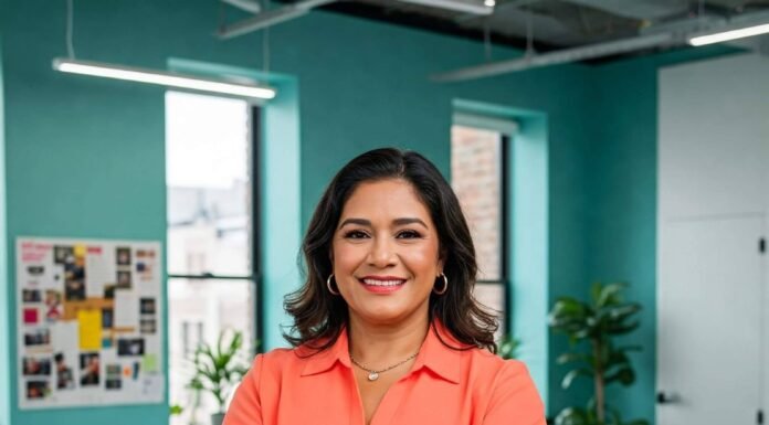 How to Start a Business as a Woman—Without Burning Out Confident Entrepreneur in Bold Office