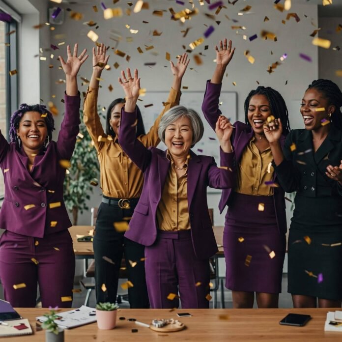 Diverse Women Entrepreneurs Celebrate Success Diverse Women Entrepreneurs Celebrate Success