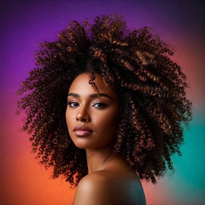 Natural Hair Bold Woman